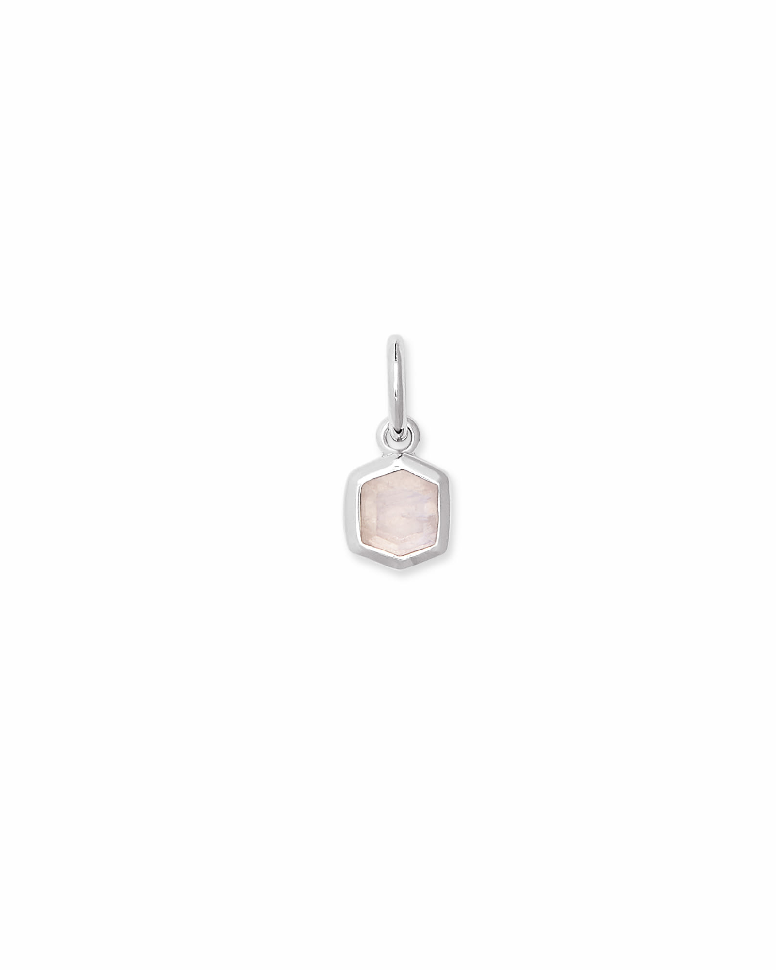 Kendra Scott Davie Sterling Silver Charm in Rainbow | Moonstone