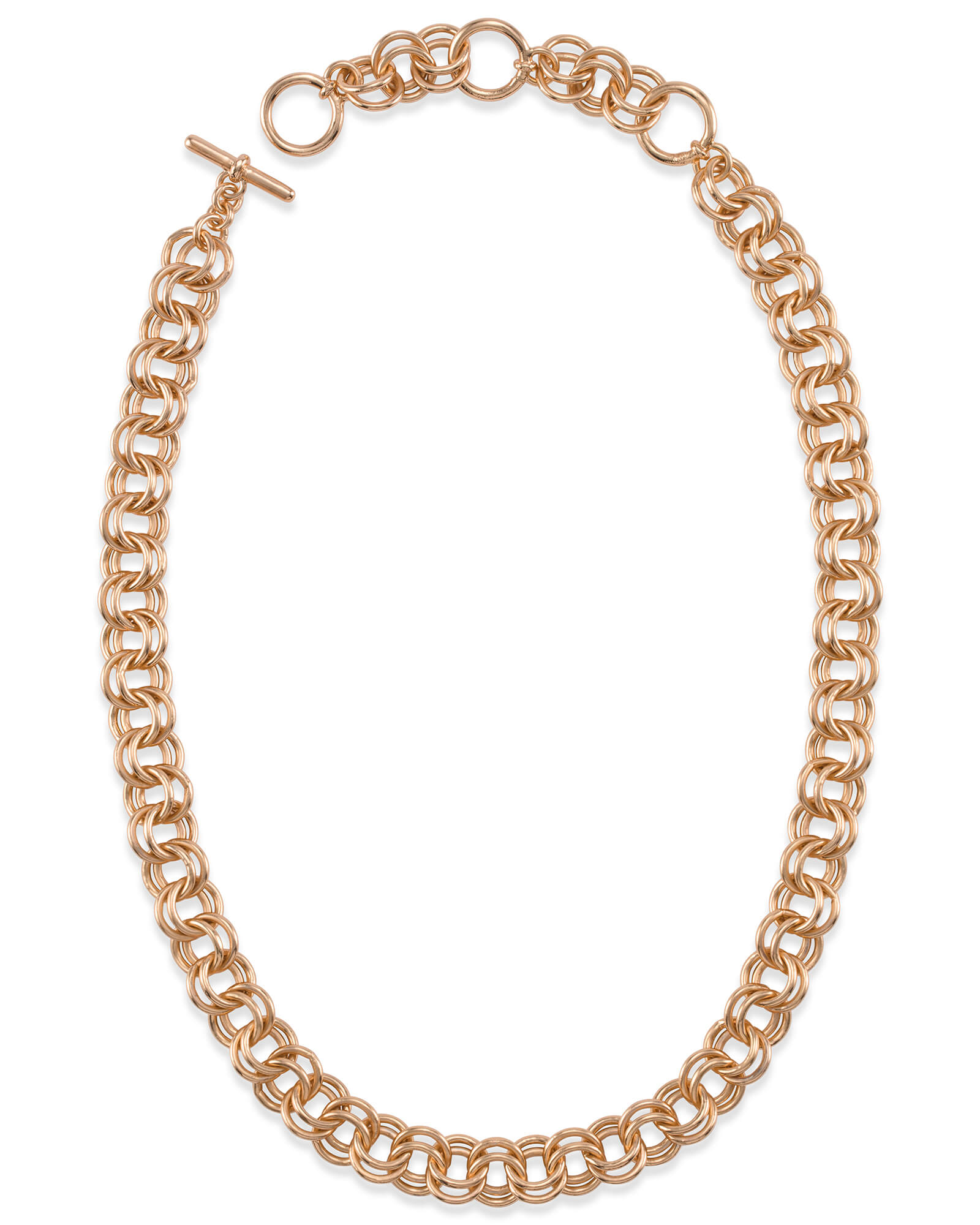 Kendra Scott 18 Inch Double Chain Link Necklace in Rose Gold | Plated Brass