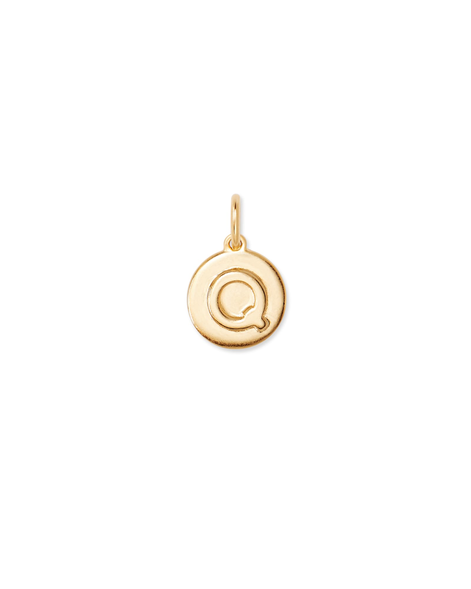 Kendra Scott Letter Q Coin Charm in 18k Gold Vermeil | Sterling Silver