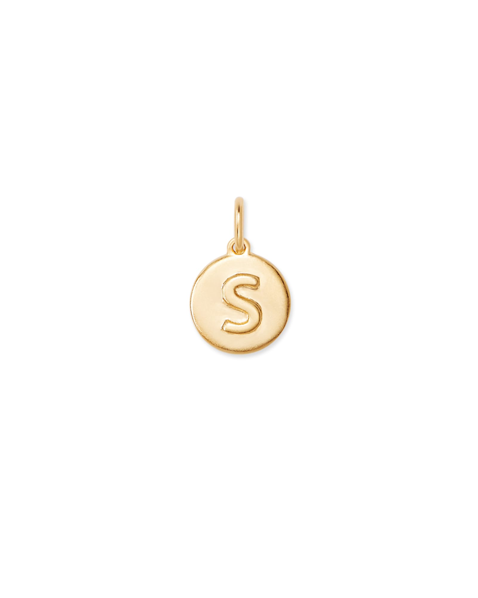 Kendra Scott Letter S Coin Charm in 18k Gold Vermeil | Sterling Silver