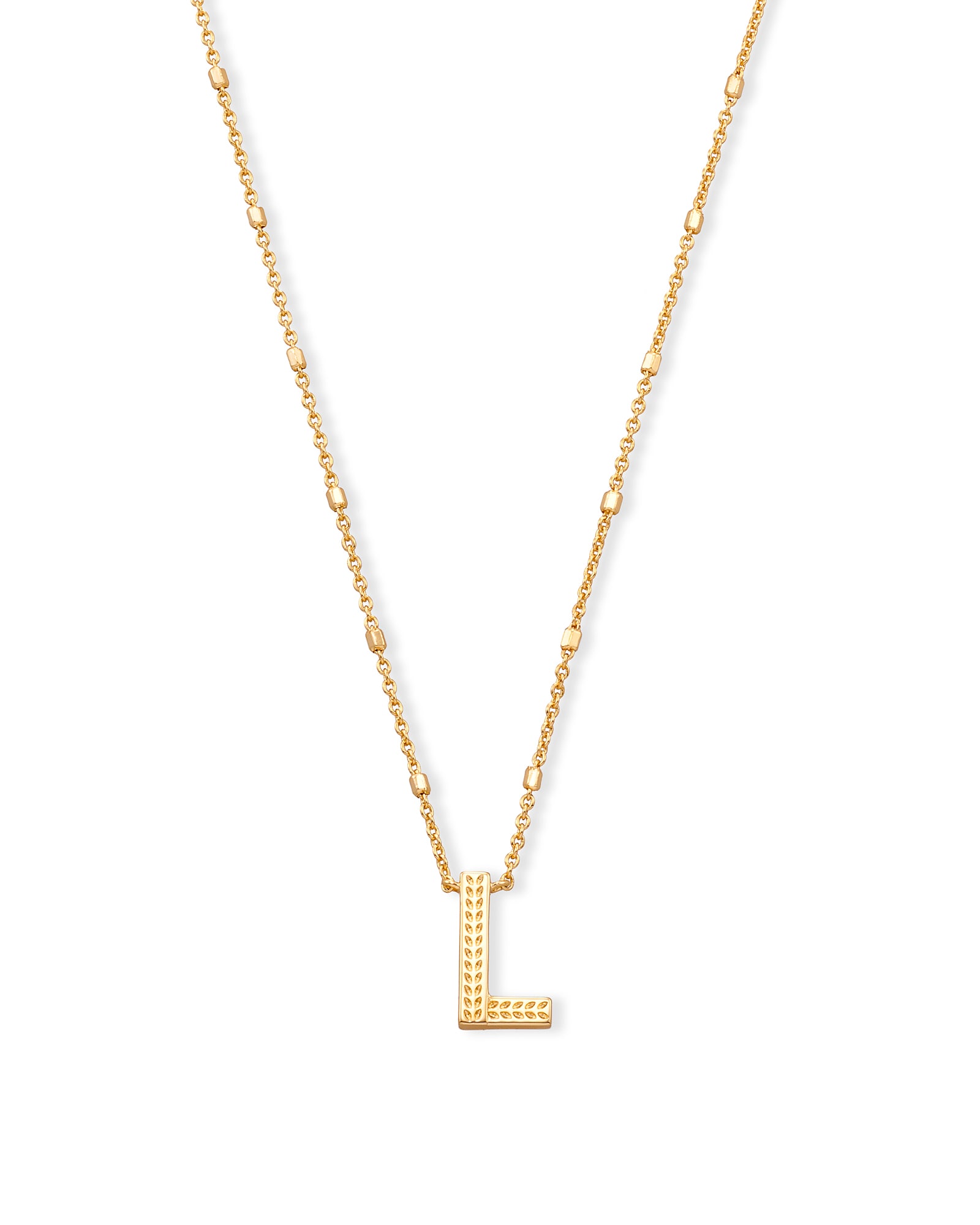 Kendra Scott Letter L Pendant Necklace in Gold | Metal