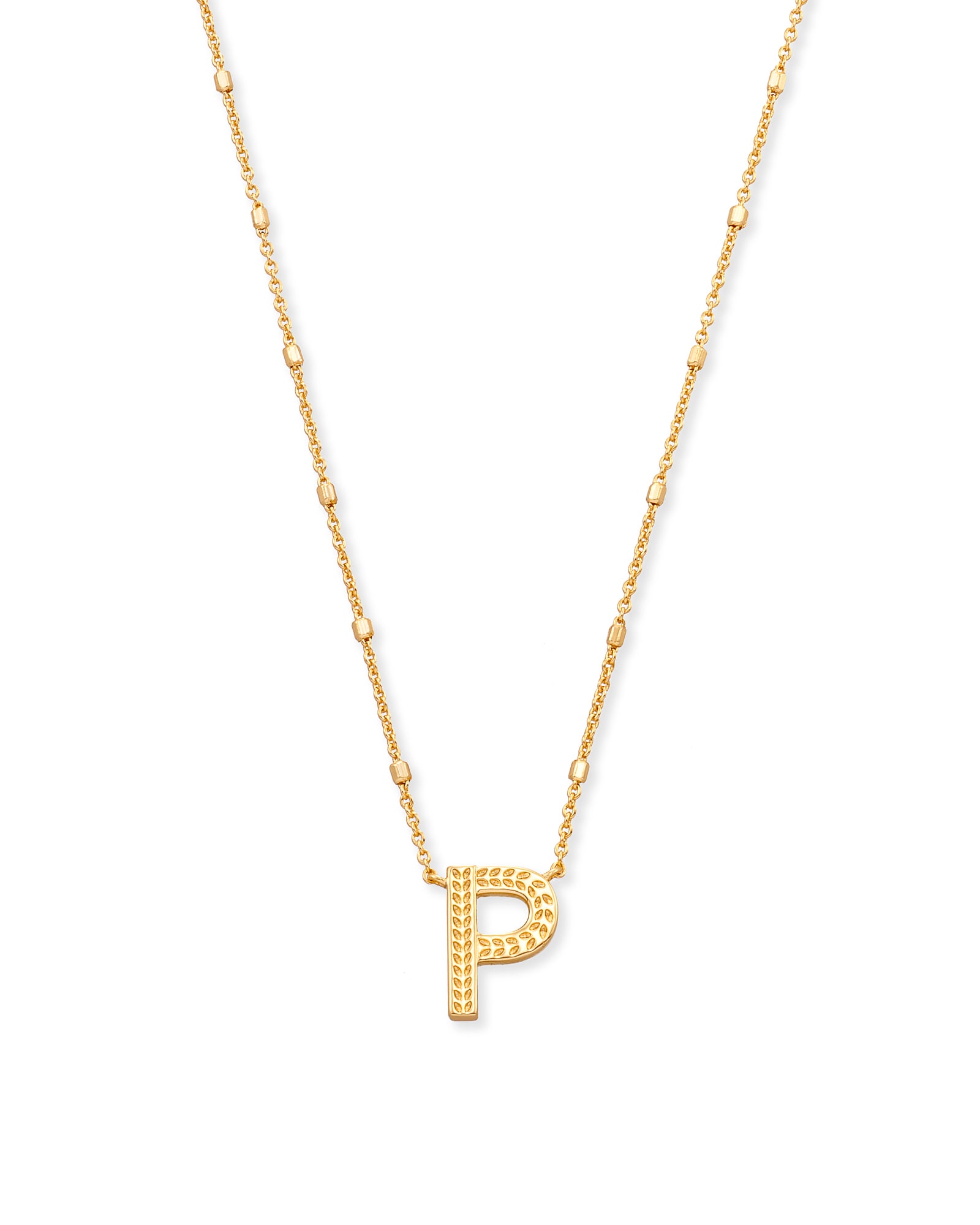 Kendra Scott Letter P Pendant Necklace in Gold | Metal