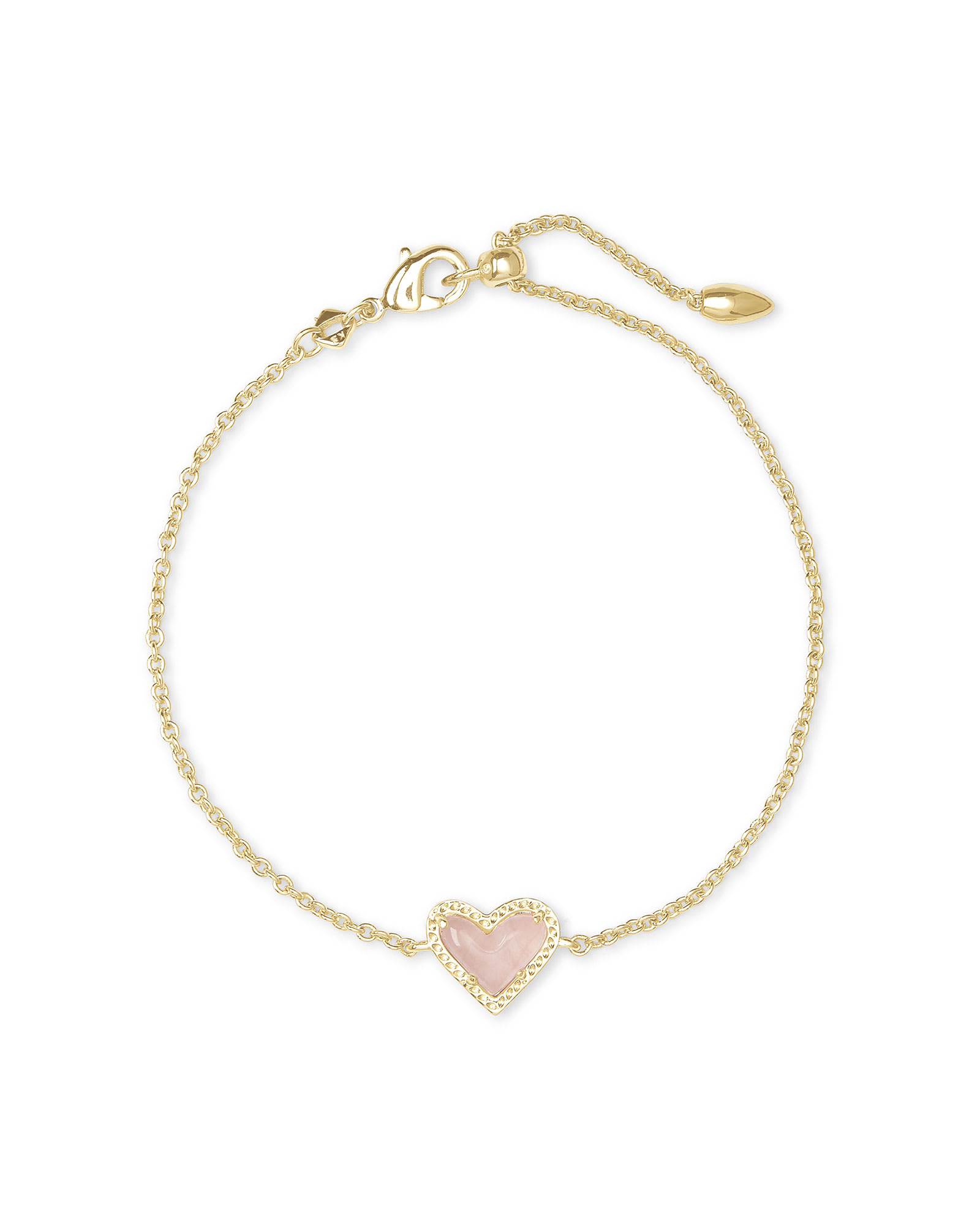 Emilie Rose Gold Chain Bracelet in Sand Drusy