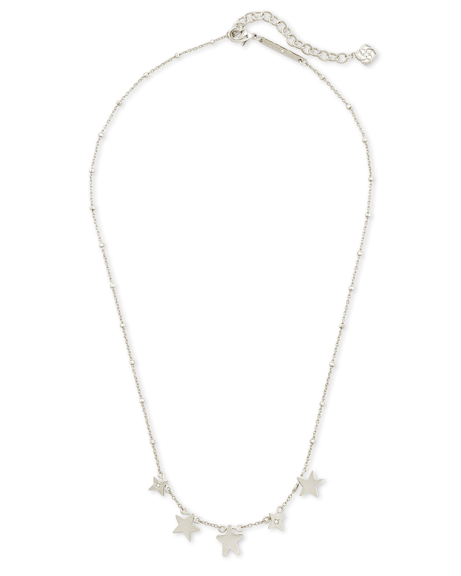 Kendra Scott Jae Star Choker Necklace in Silver | Plated Brass