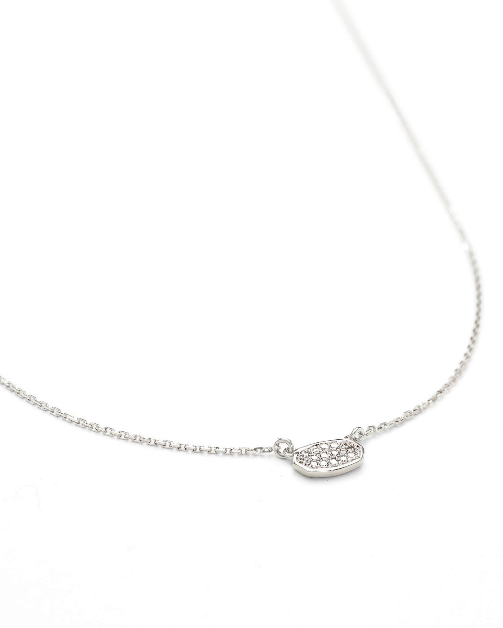 White Diamond Pendant Necklaces