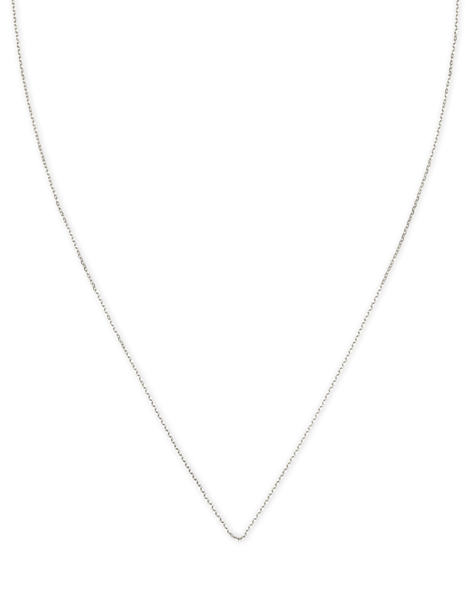 Kendra Scott 15" Thin Chain Necklace in 14k White Gold | Metal