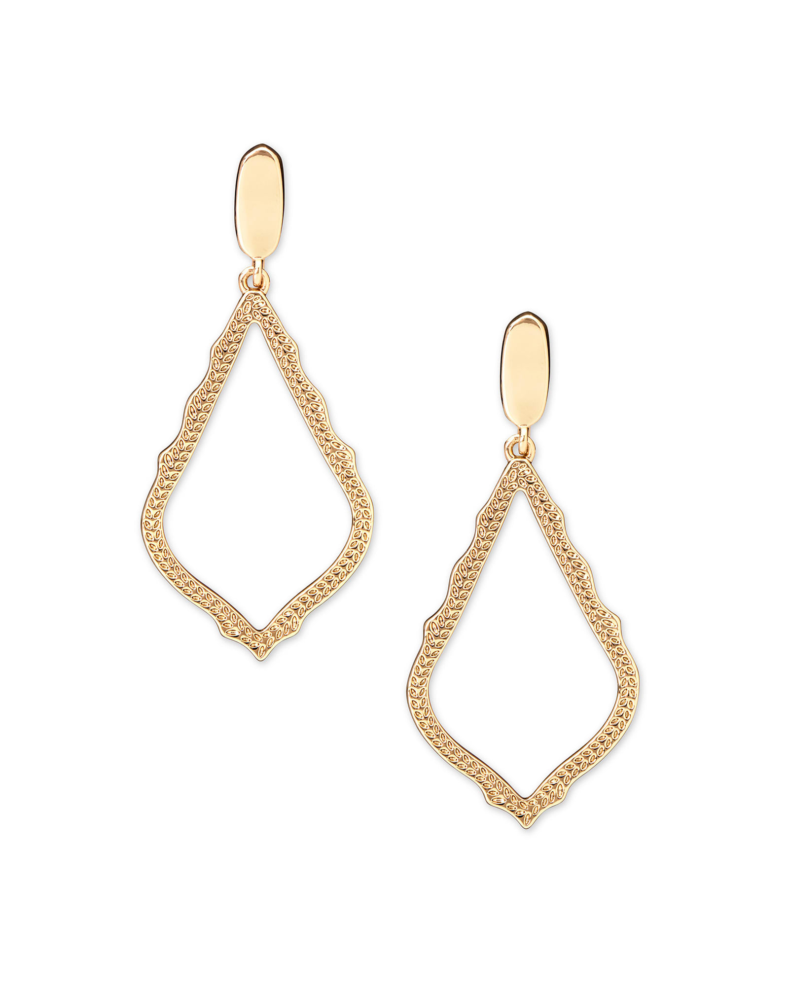 Kendra Scott Sophia Clip On Drop Earrings in Gold | Metal