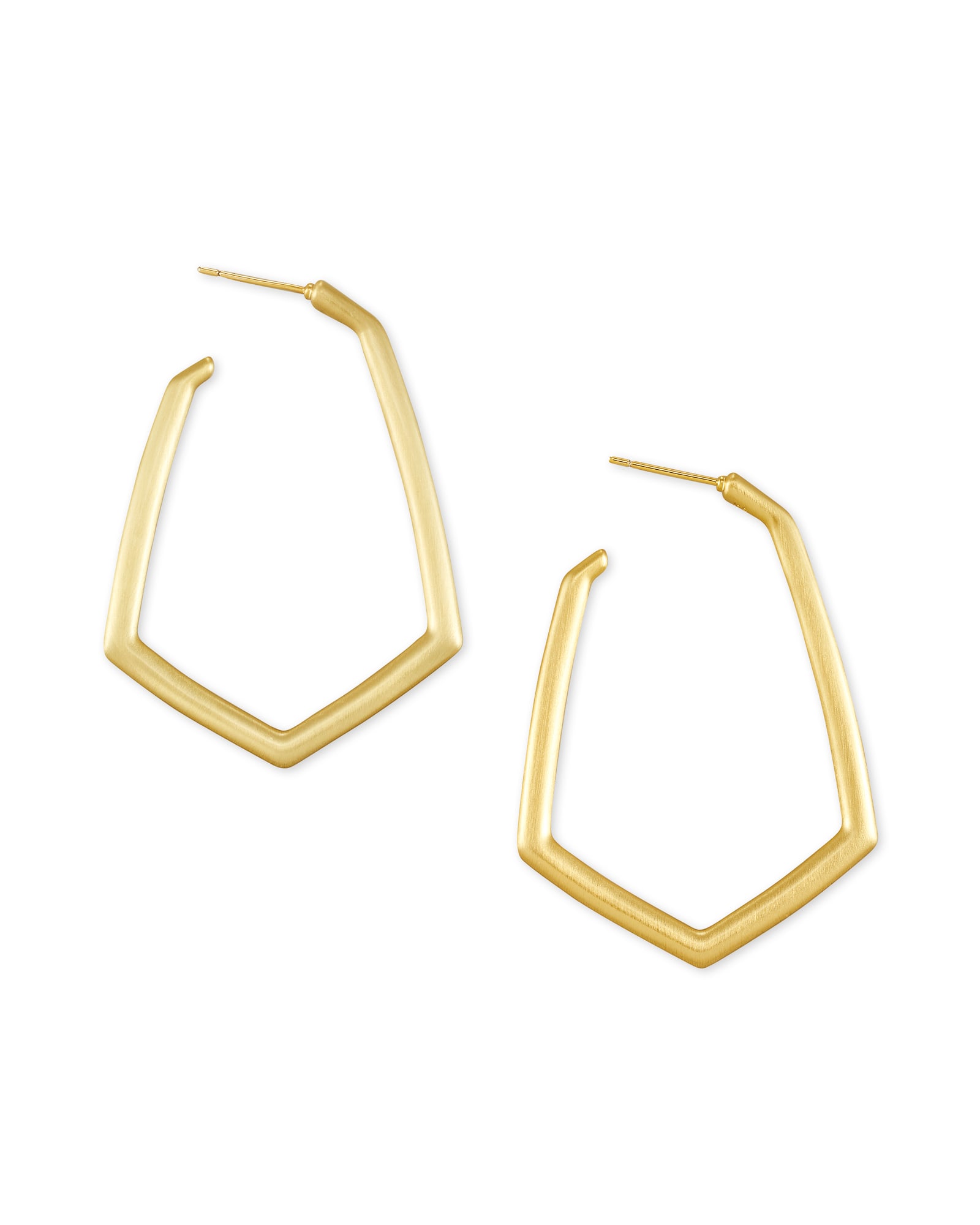 Kendra Scott Lonnie Hoop Earrings in Gold | Plated Brass