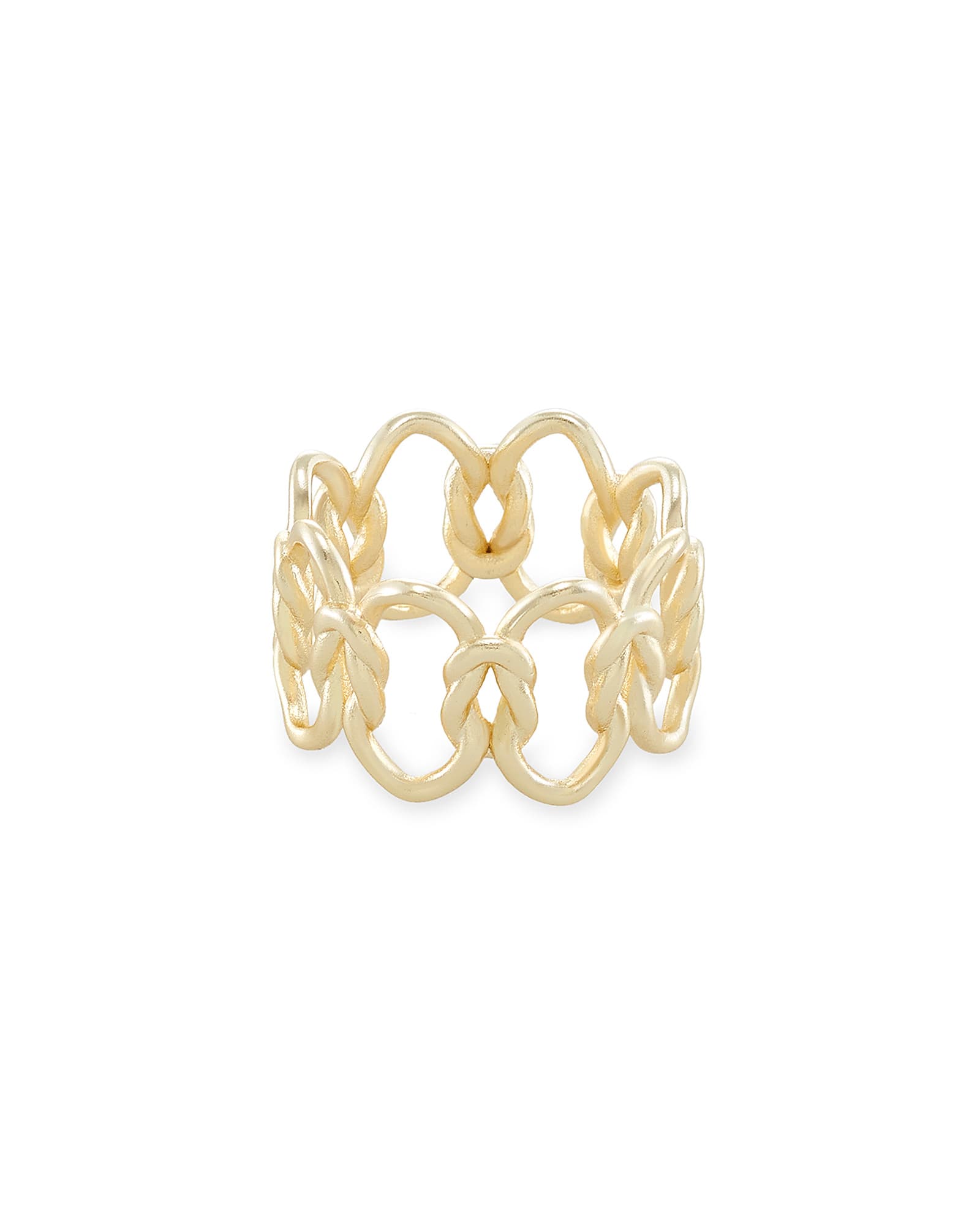 Kendra Scott Fallyn Band Ring In Gold | Plated Brass