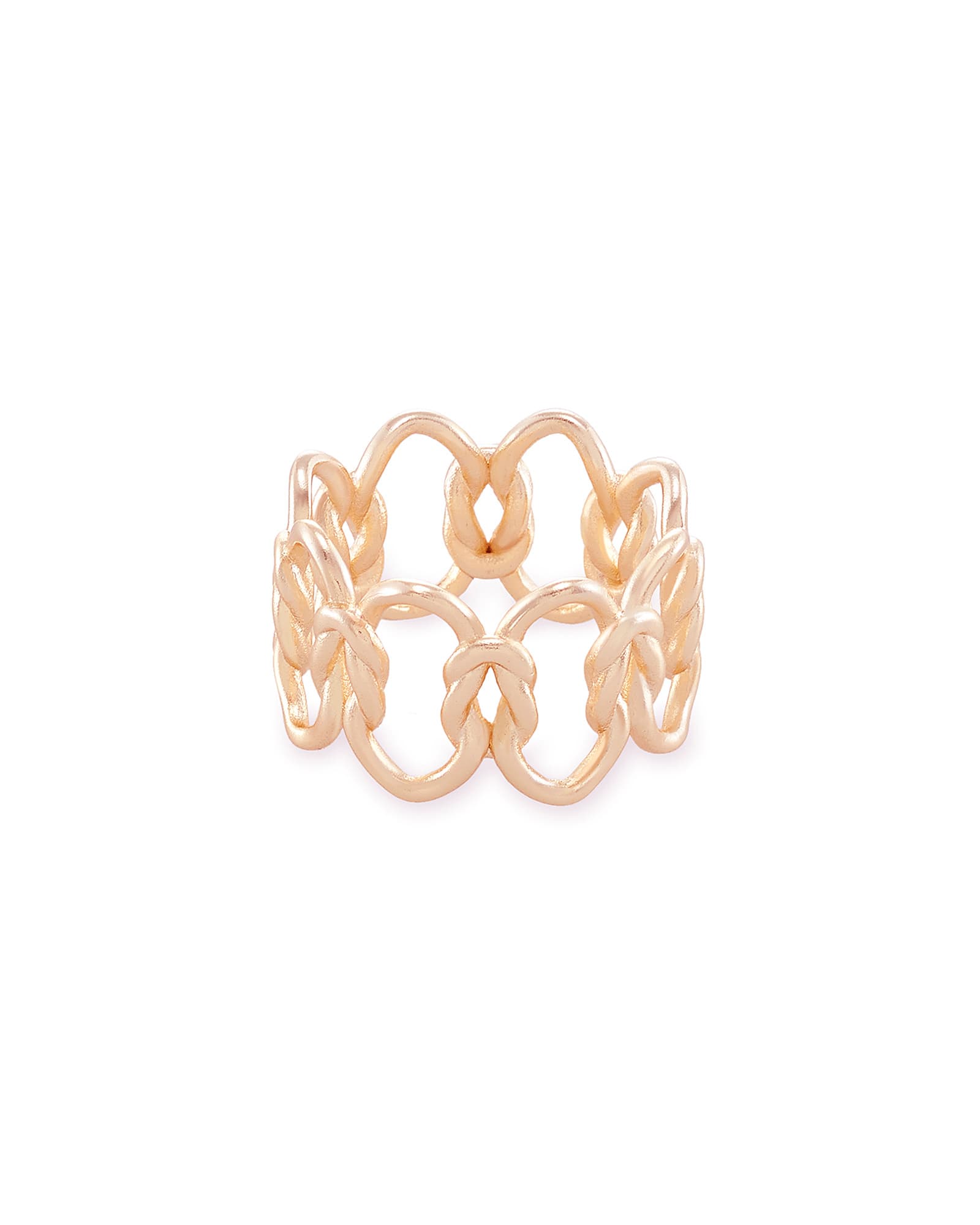 Kendra Scott Fallyn Band Ring In Rose Gold | Plated Brass