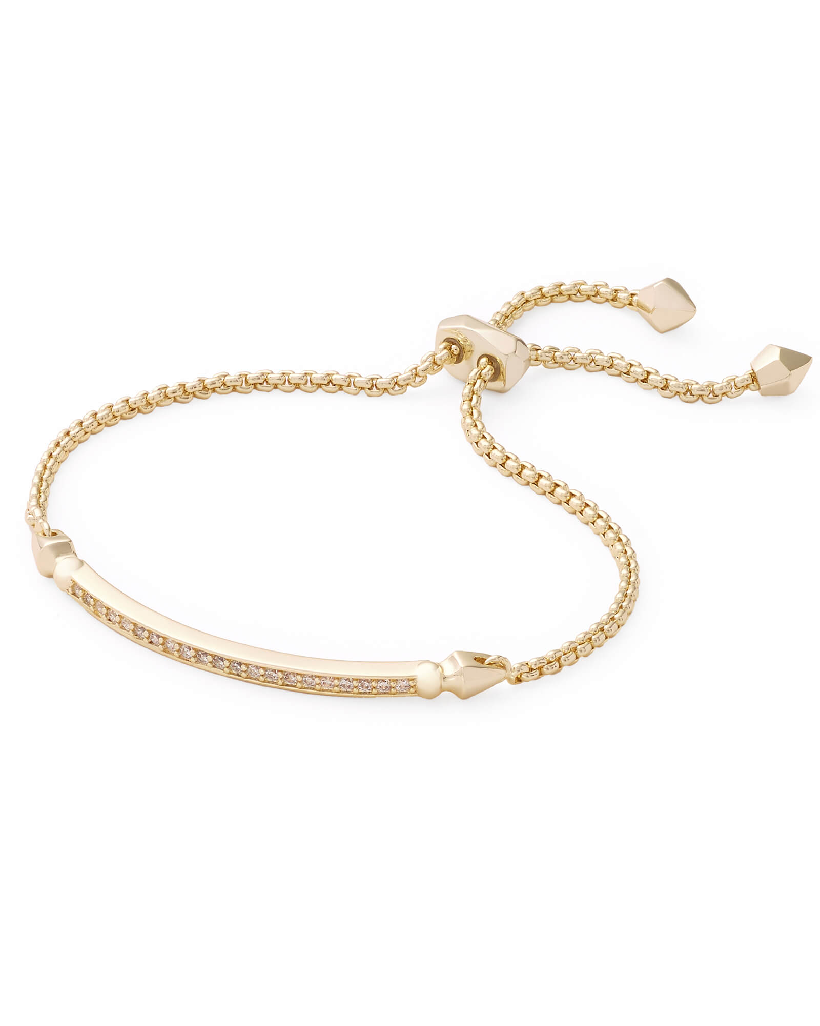 Photos - Bracelet KENDRA SCOTT Ott Adjustable Chain  in Gold | Metal 