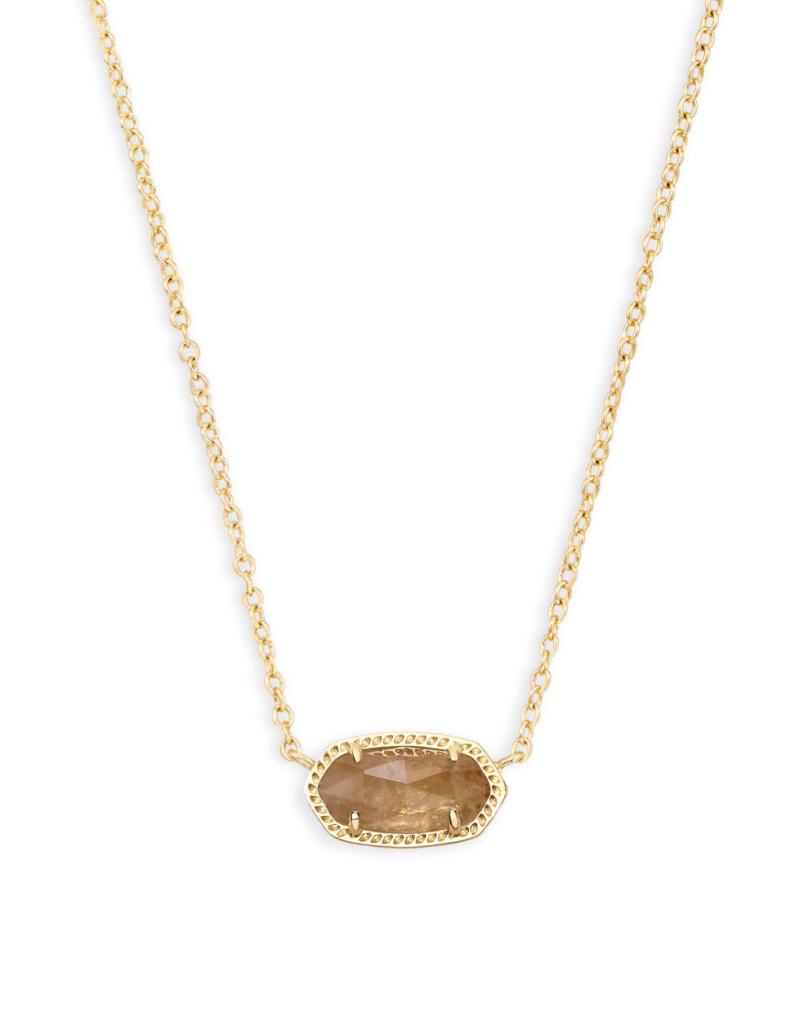 Kendra Scott Elisa Pendant Necklace in Citrine | Genuine Citrine Quartz