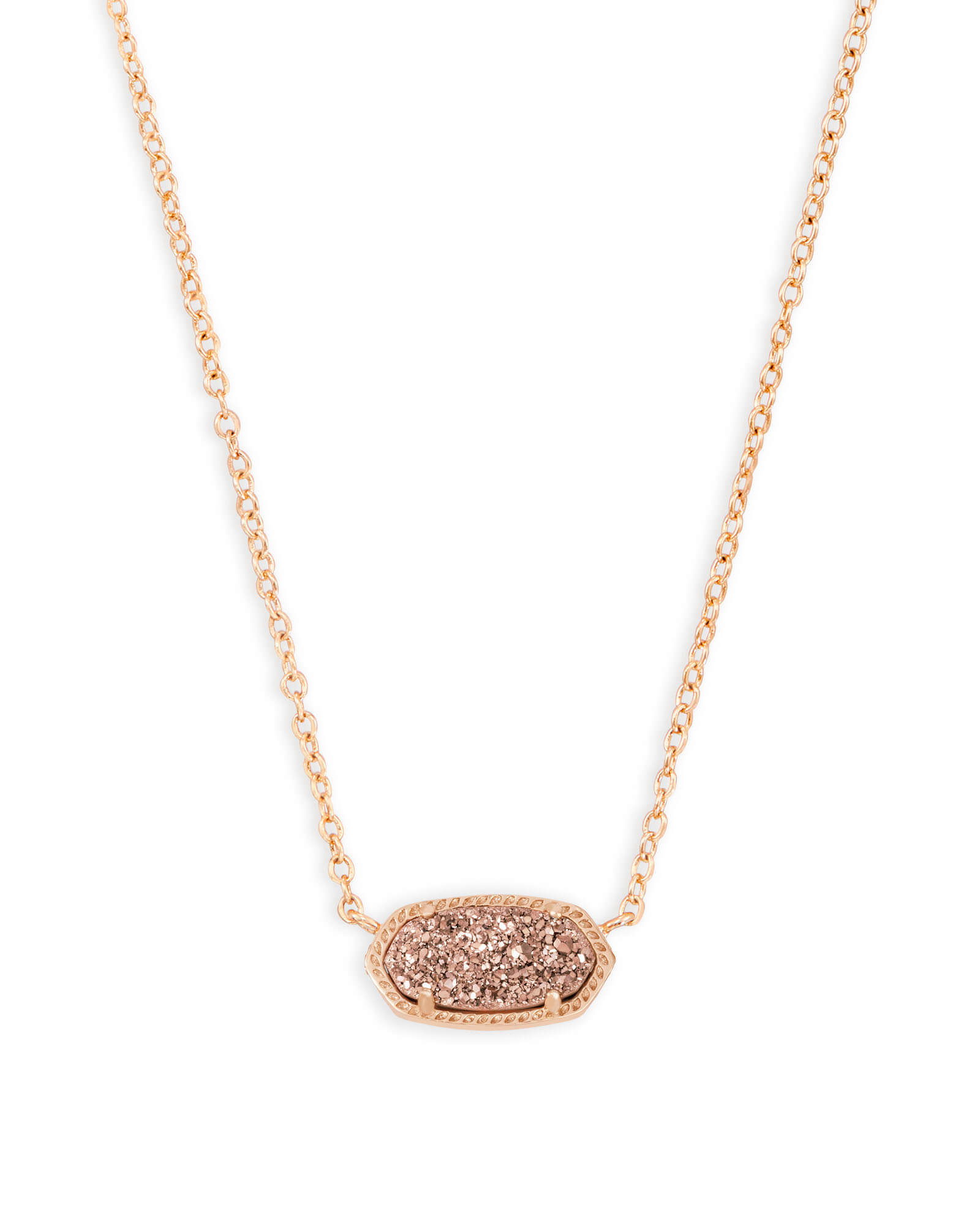 Photos - Pendant / Choker Necklace KENDRA SCOTT Elisa Rose Gold Pendant Necklace in Rose Gold | Drusy 