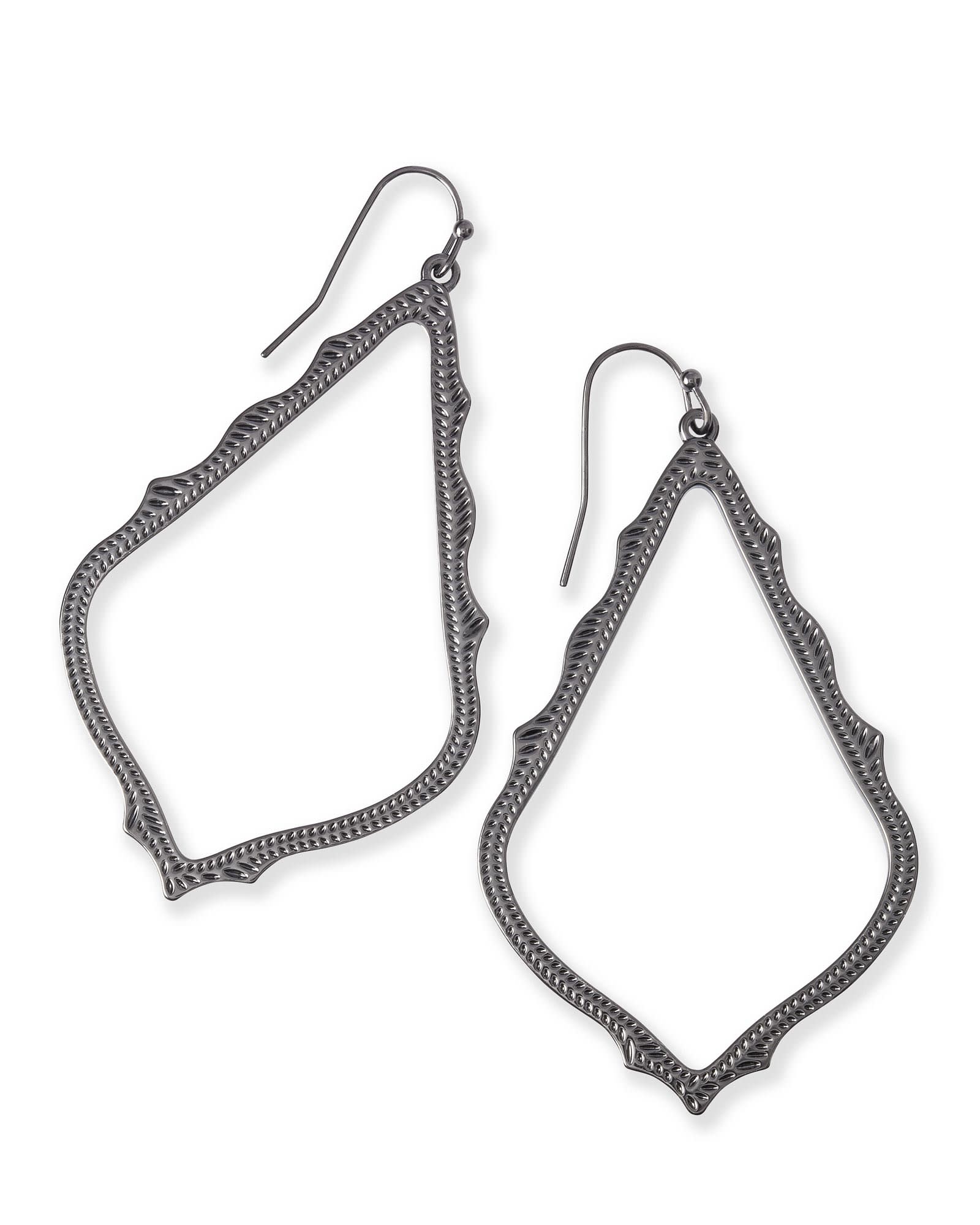 Kendra Scott Sophee Drop Earrings in Gunmetal | Plated Brass