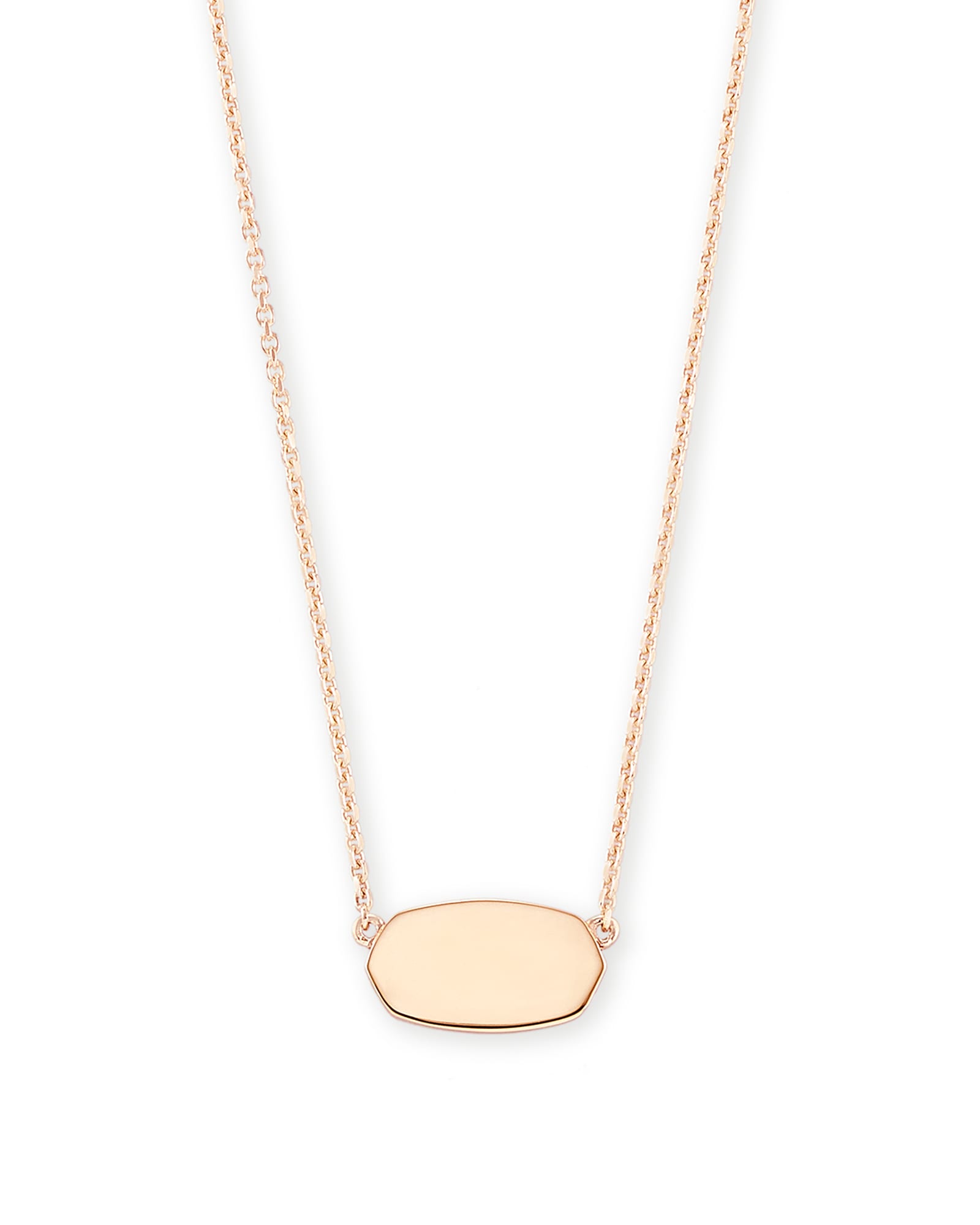 Kendra Scott Elisa Pendant Necklace in 18k Rose Gold Vermeil | Metal