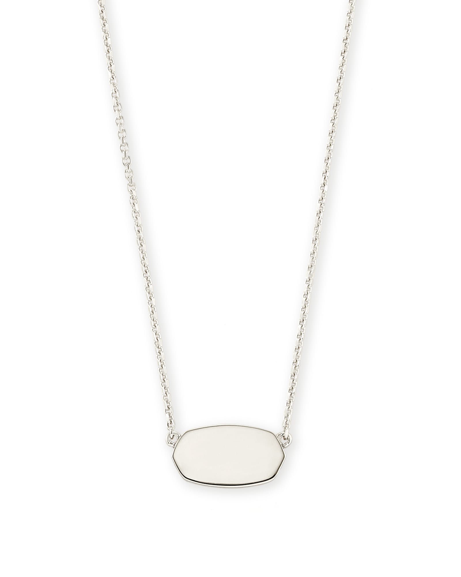 Kendra Scott Elisa Pendant Necklace In Sterling Silver | Metal