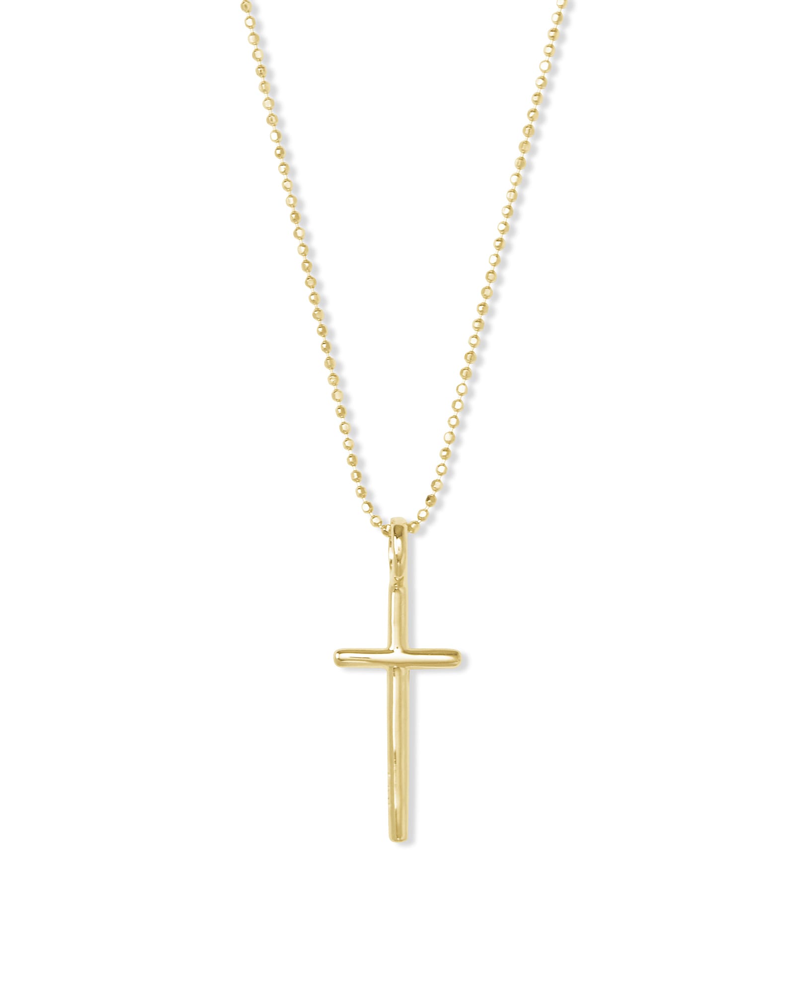 Kendra Scott Cross Charm Pendant Necklace 18k Gold Vermeil | Sterling Silver