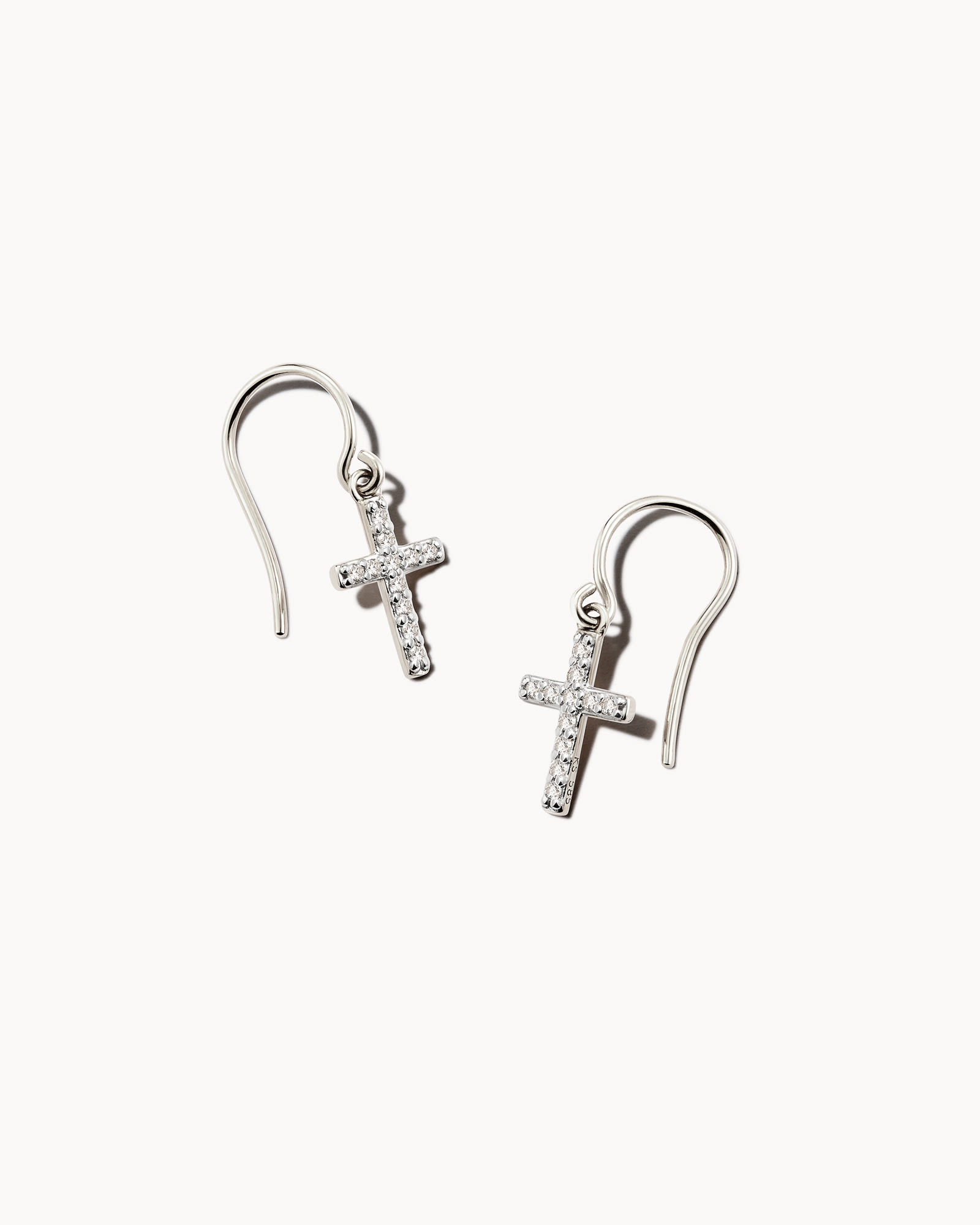 Kendra Scott Cross Drop Earrings in 14k White Gold | Diamonds