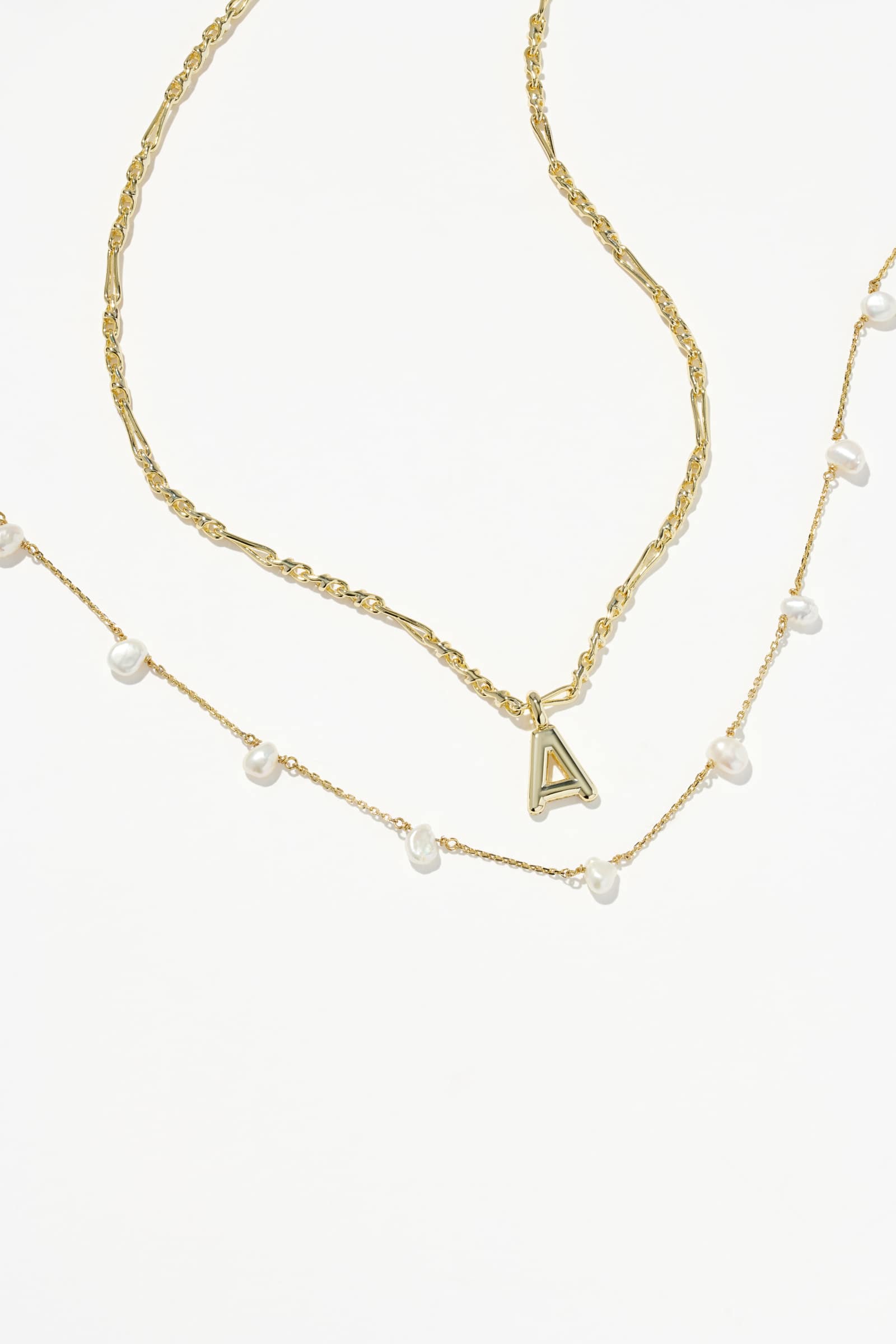 Kendra Scott New Letter Core Necklace Set