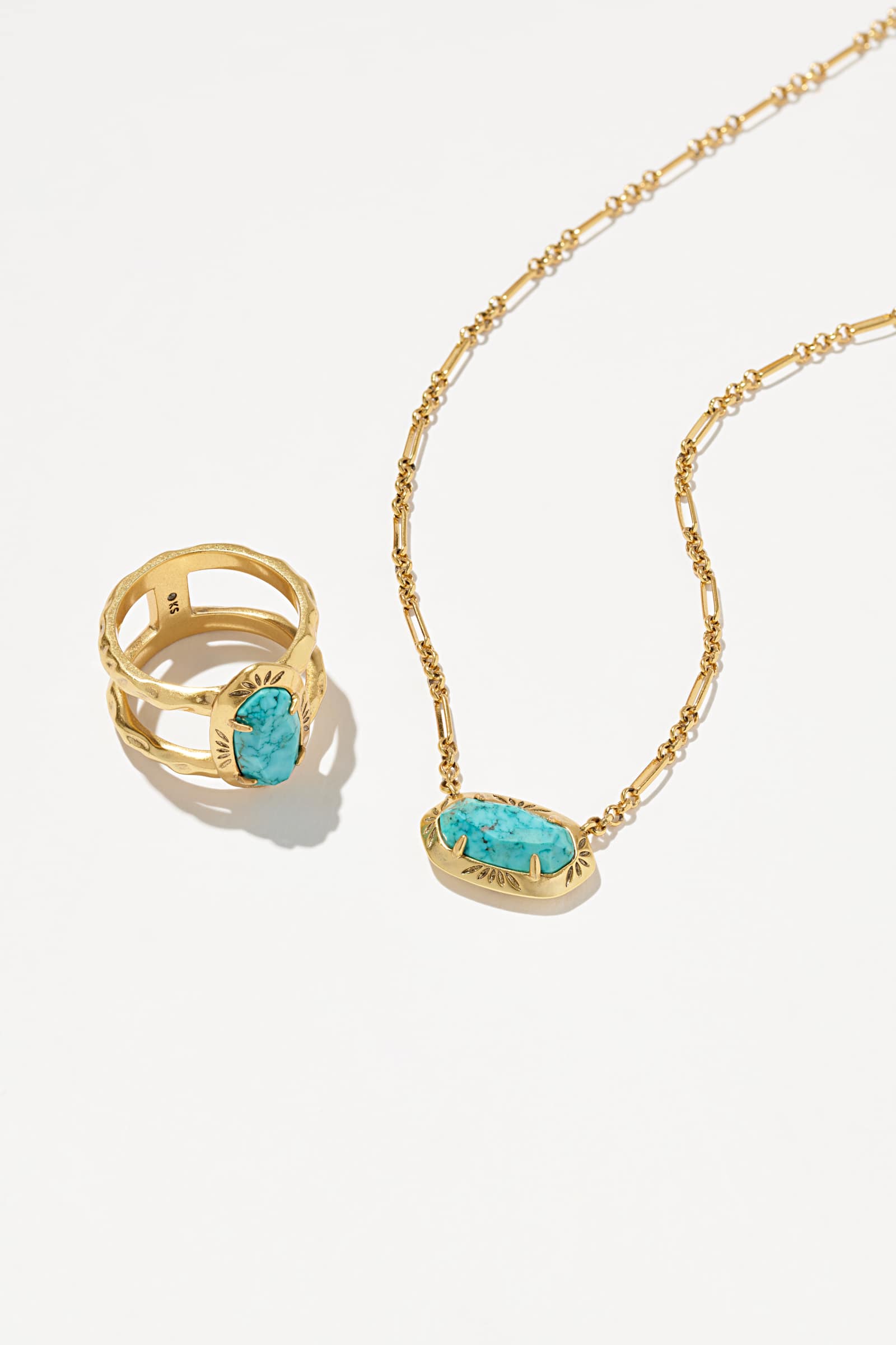 Kendra Scott Elisa Neckalce and Elyse Ring Set