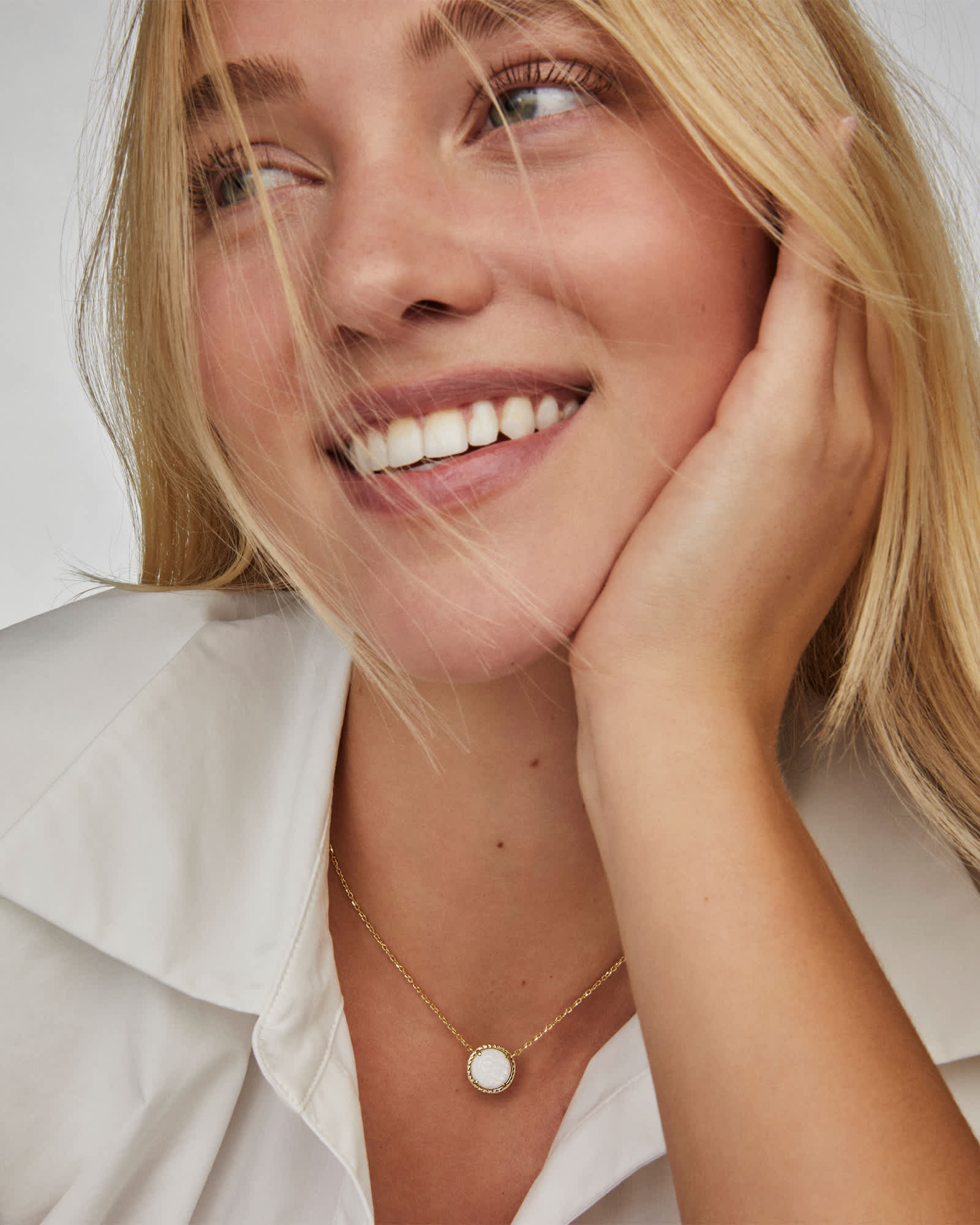 Mini Elisa Gold Satellite Short Pendant Necklace