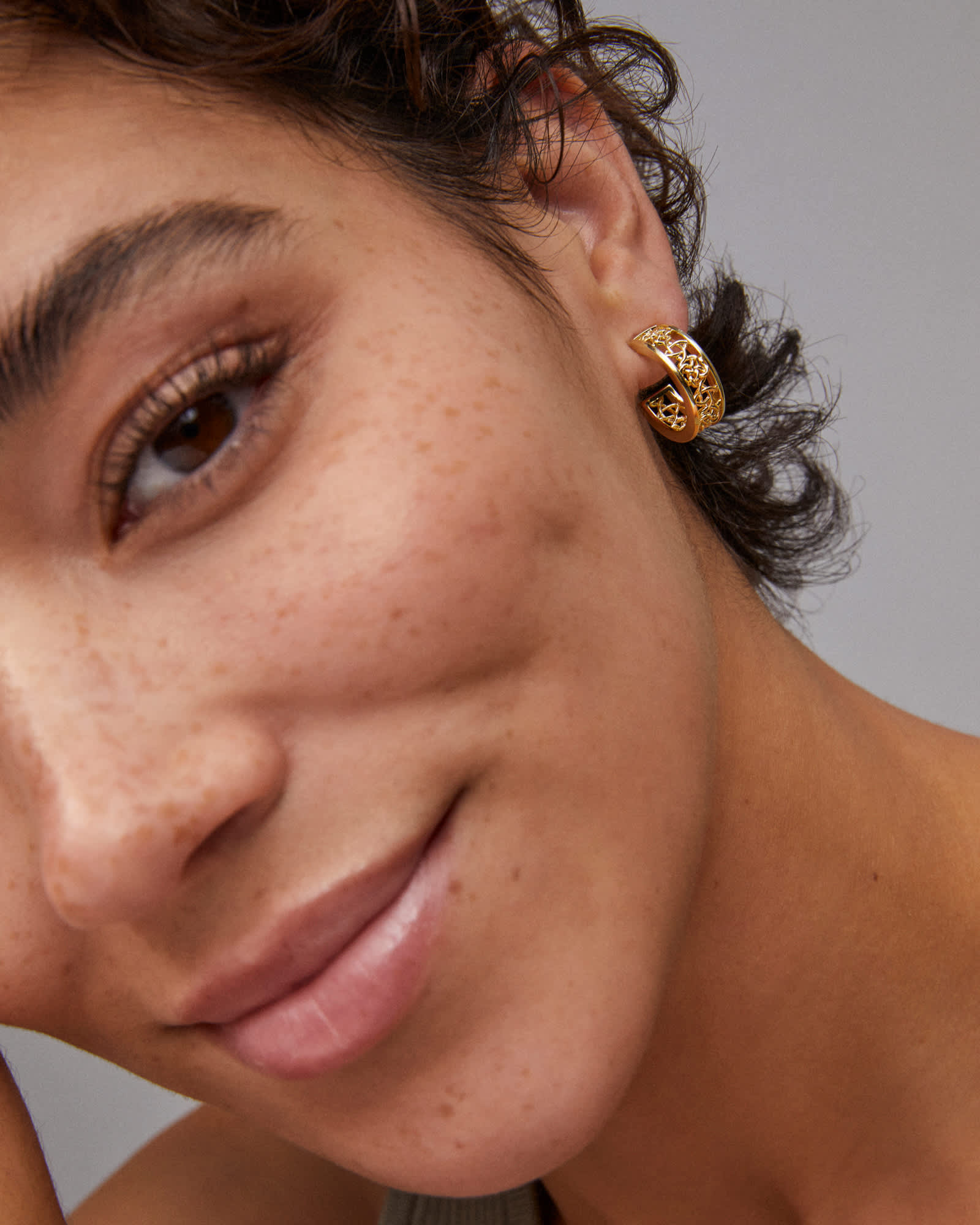 Dolly Parton x Kendra Scott Butterfly Vintage Gold Huggie Earrings