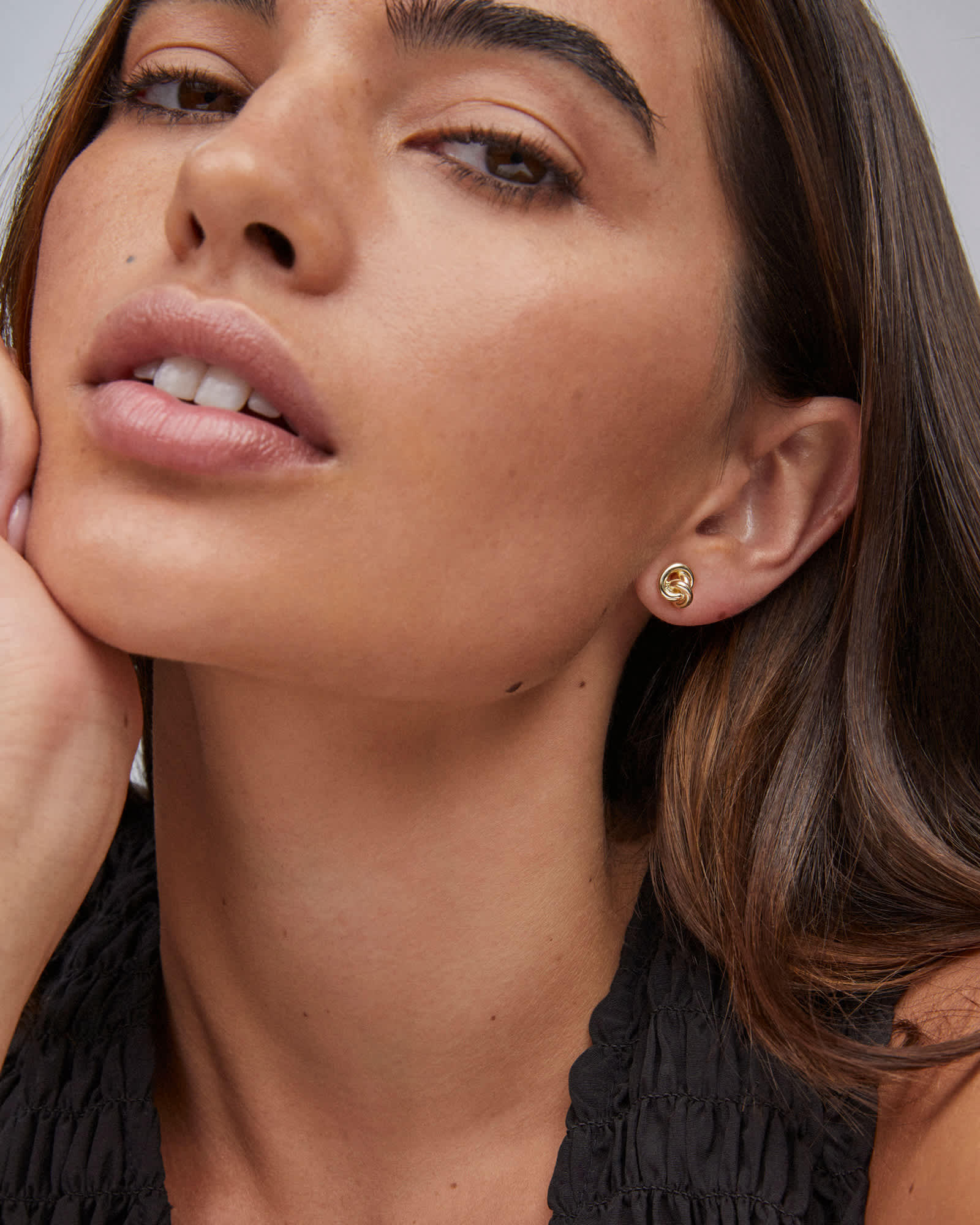 Essie Pave Gold Short Pendant Necklace