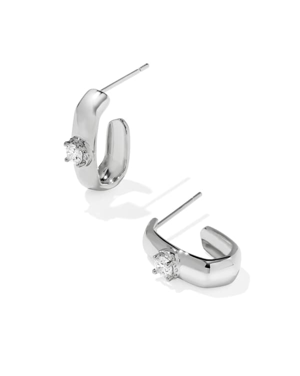 Bria Silver Hoop Earrings | Kendra Scott