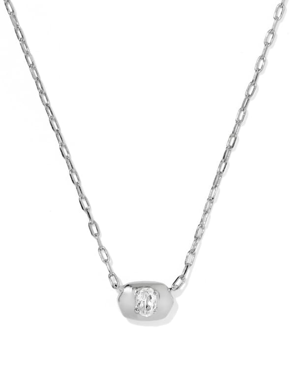 Bria Silver Short Pendant Necklace