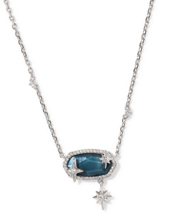 Elisa Star Silver Short Pendant Necklace
