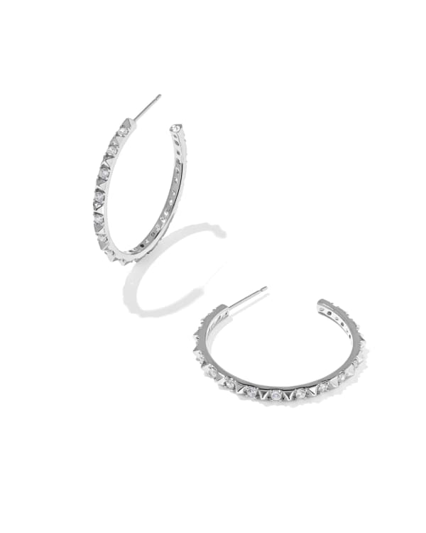 Fate Silver Hoop Earrings