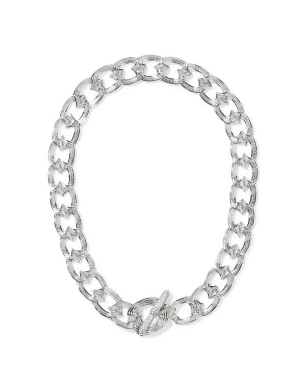 Nova Silver Link and Chain Necklace