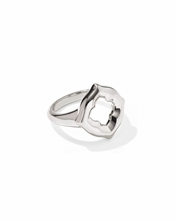 Dira Open Frame Sterling Silver Cocktail Ring