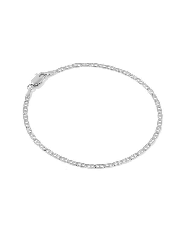 Hudson Oxidized Sterling Silver Chain Bracelet