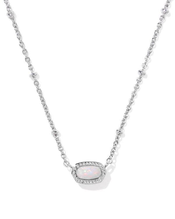 Mini Elisa Silver Satellite Short Pendant Necklace 