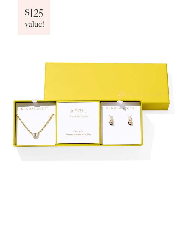 Cailin Gold Birthstone Gift Set of 2 
