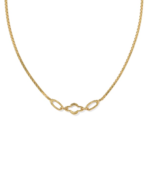 Abbie 18k Yellow Gold Vermeil Link and Chain Necklace 