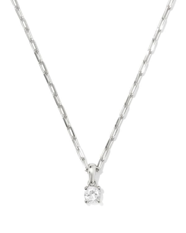 Lexi Silver Short Pendant Necklace 