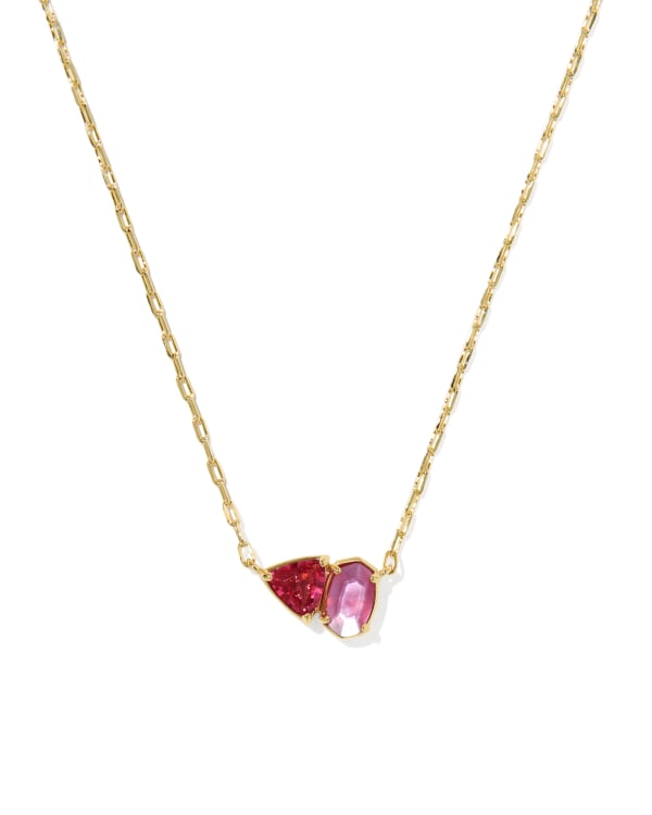 Tatum Gold Short Pendant Necklace 