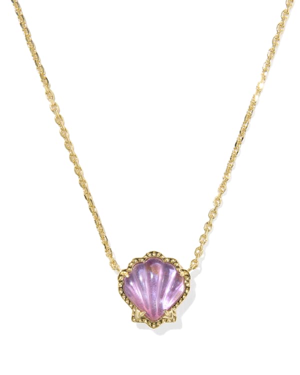 Brynne Shell Gold Short Pendant Necklace 