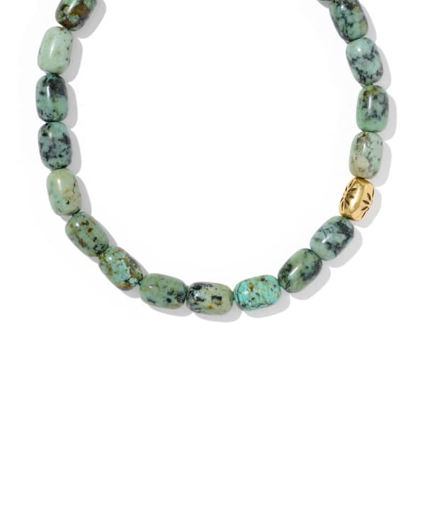 Beaded Vintage Gold Statement Collar Necklace