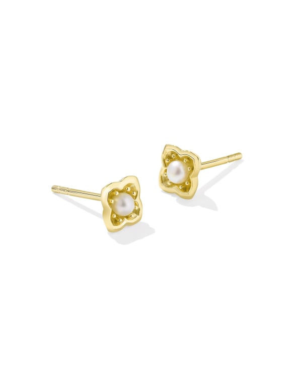 Dira 18k Gold Vermeil Pearl Stud Earrings