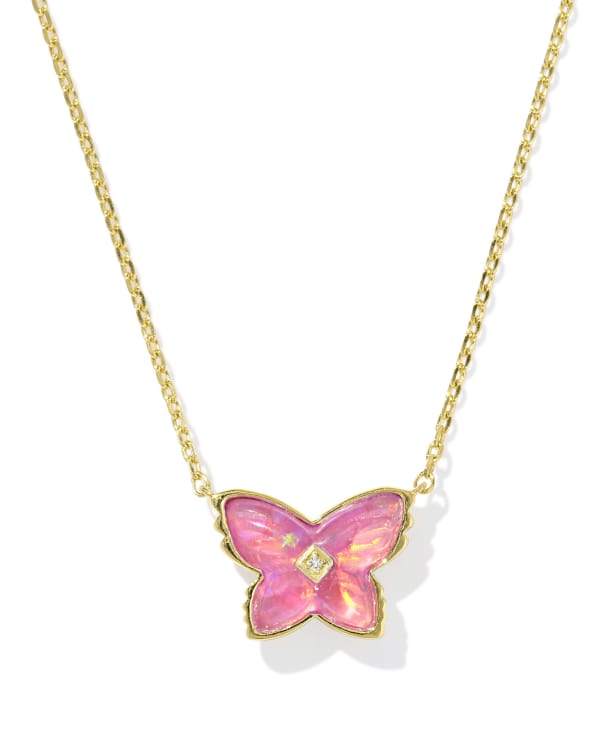 Brinley 18k Gold Vermeil Butterfly Stone Necklace