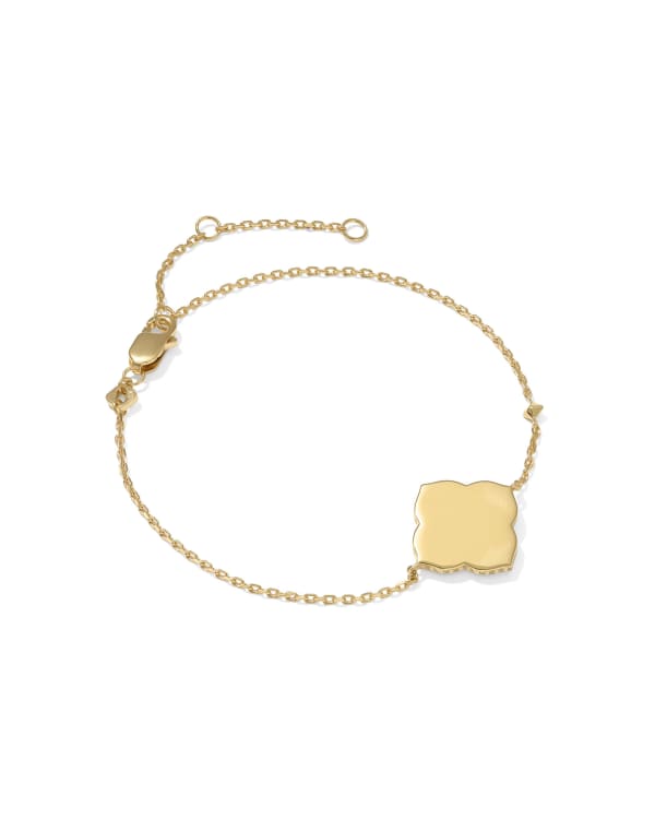 Dira 18k Gold Vermeil Metal Delicate Chain Bracelet