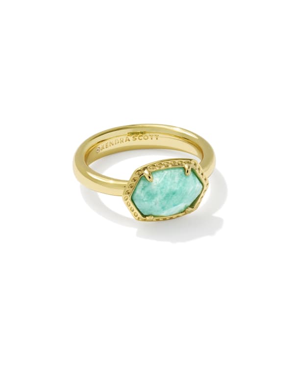 Daphne Gold Frame Band Ring
