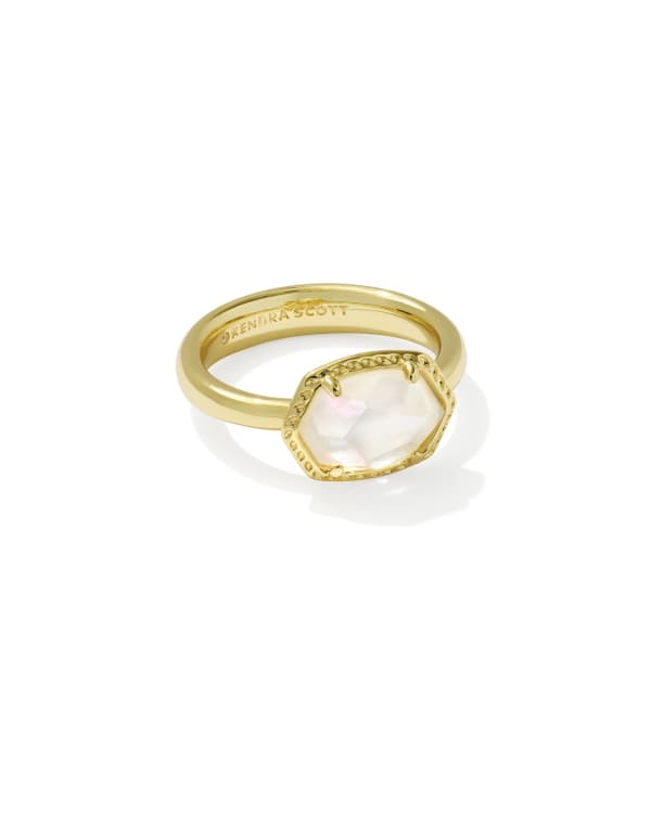 Daphne Gold Frame Band Ring