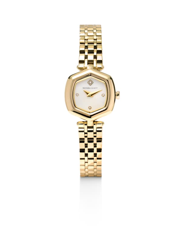 Davie Gold Tone Stainless Steel Watch