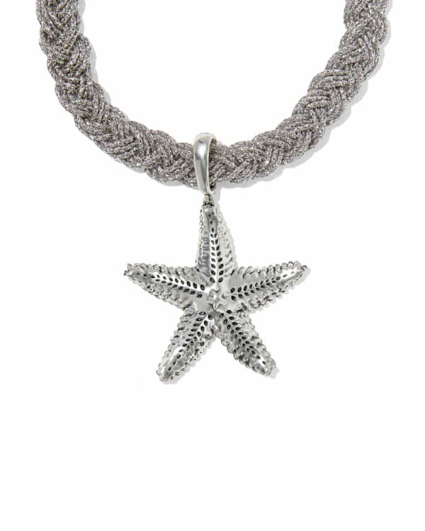 Parker Starfish Convertible Silver Statement Necklace