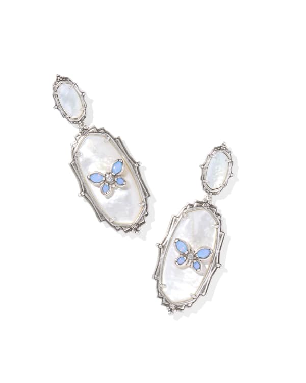 Dolly Parton x Kendra Scott Elle Butterfly Vintage Silver Statement Earrings