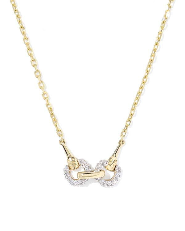 Beau 14k Yellow Gold Short Pendant Necklace